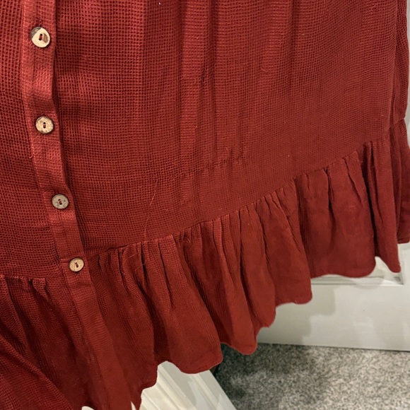 Free people dress - M Elegant Rust Maxi Dress - Picture 6 of 6